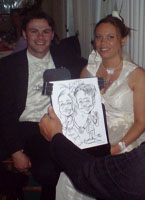 caricaturiste pour un portrait mariage